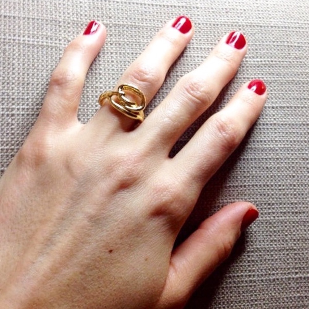 22K Gold-Plated Love Knot Ring Sizes 4, 5, 6, 7, 8, 9 plus half sizes